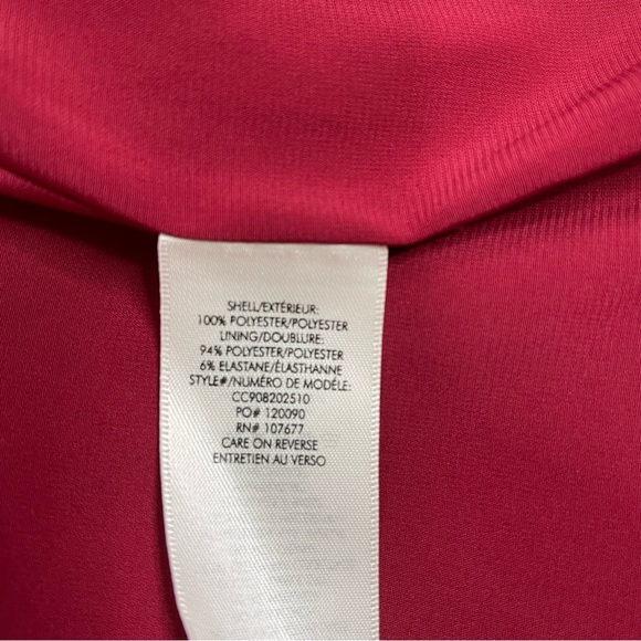 Alice + Olivia Coley Crewneck Ruffle-Sleeve Short Dress In Claret New Size 8 - Picture 7 of 8